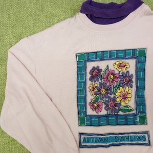 Vintage 90s floral crewneck sweatshirt